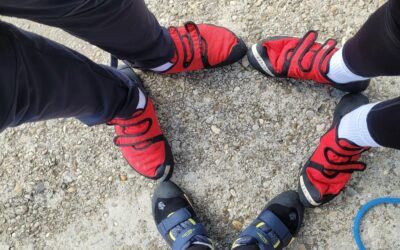 Erster „Kletterausgang“  der UÜ Sportklettern zum Flakturm